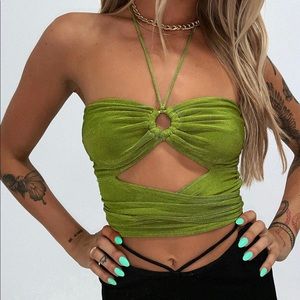 DETAIL CROP TOP BRAND NEW WITH PRICE TAG
